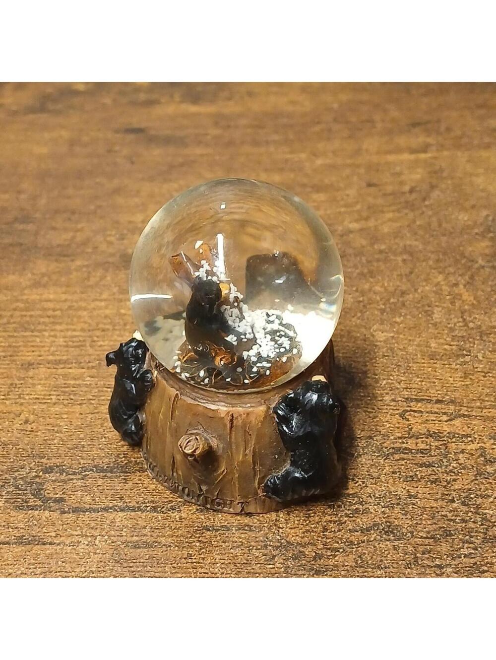 Miniature 2.5" Oregon Snowglobe, Bears, Trees - Picture 5 of 7